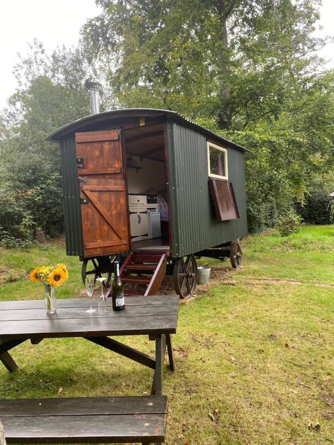 The Shepherd'S Hut - Wild Escapes Wrenbury Off Grid Glamping - Ages 12 And Over Baddiley Dış mekan fotoğraf